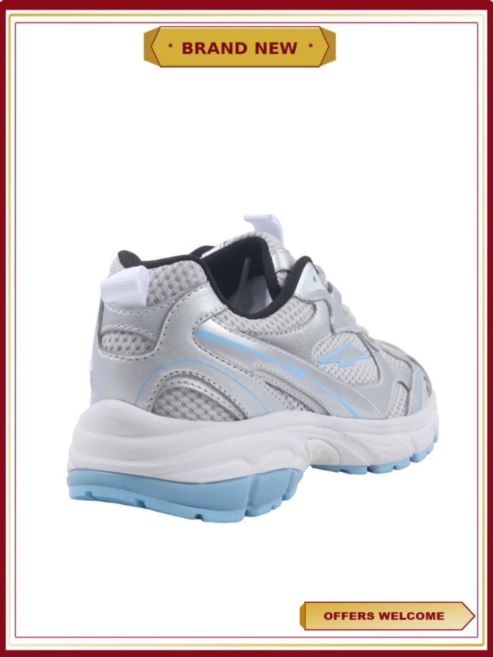 Women's Gel Performance Lace-Up Sneakers Athletic Running Shoes - Picture 5 of 5